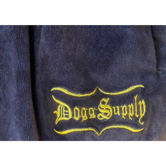 Dogg Supply By Snoop Dog Jumpsuit Velour Track Pants Women’s Small Brown Pockets - Picture 2 of 11